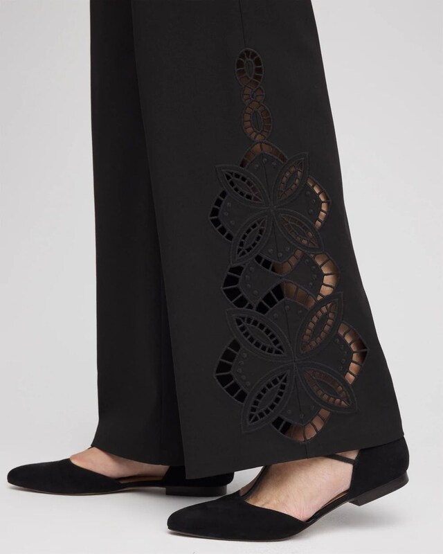 Brigitte Cut-out Wide-Leg Pants - image 4